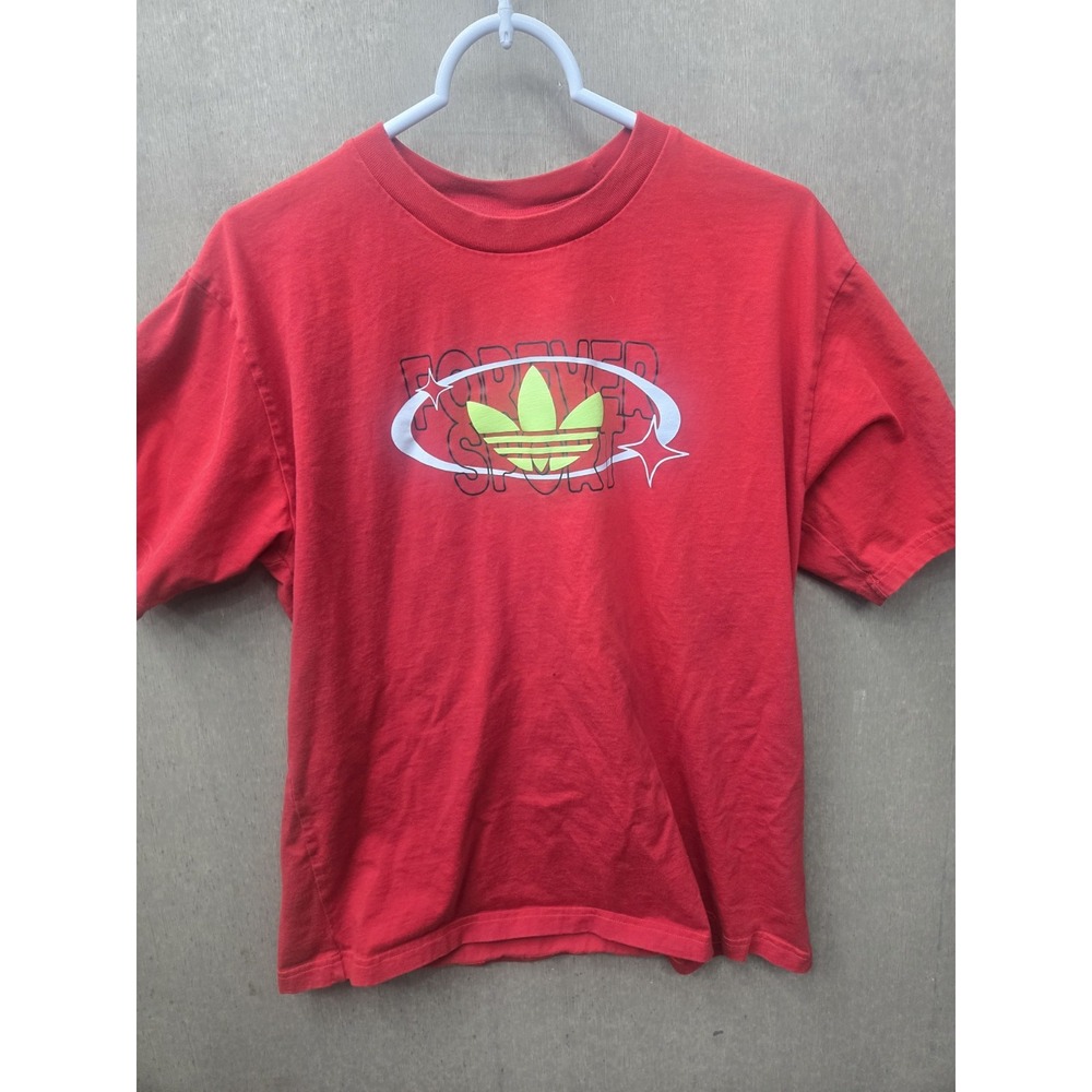 Adidas Originals Forever Sport Red Graphic T Shirt Mens L Trefoil Logo Tee